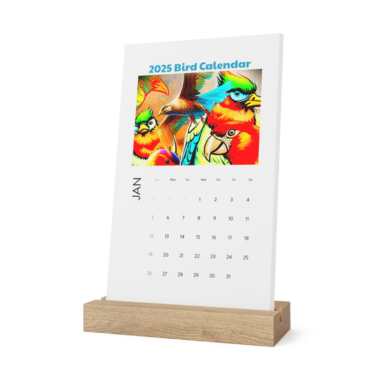 2025 Bird Calendar Vertical Desk Calendar